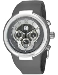 Philip Stein Unisex 32-AGR-RBGR Active Grey Chronograph Rubber Strap Watch