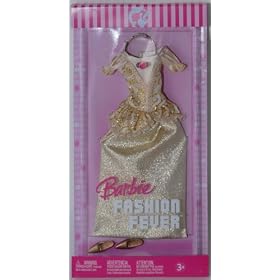 Barbie Fashion Fever - Gold Princess Gown by 