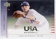 2003 USA Baseball National Team # 16 Dustin Pedroia - Boston Red Sox Baseball Card - In Protective Display Case