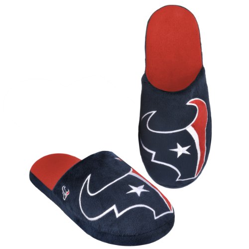 NFL Houston Texans 2011 Big Logo Slide Slipper Hard Sole Extra Large