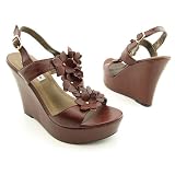 Steve Madden Florah Flowered T Strap Wedge 41u9AzoNadL. SL160 Steve Madden Florah Flowered T Strap Wedge