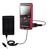IMAGE OF Solar Powered Rechargeable External Battery Pocket Charger for the Samsung W200 Rugged Camcorder - uses Gomadic TipExchange Technology