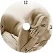 Marilyn Monroe Norma Jeane Naked Cd Quartz Wall Clock With A