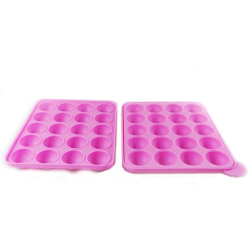 See NAVA New 20 Cup Tasty Top Cake Pop Mold Tray Easy Instant Silicone Baking Flex Pan