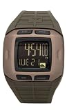 Quiksilver Polycarbonate Case With Aluminium Top Ring Polyurethane Strap Digital Quartz Movement Watch