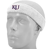 adidas Kansas Jayhawks White Basic Logo Headband