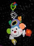 Fisher Price Monkey Baby Car Seat Stroller Acessory Muscial Activity Toy