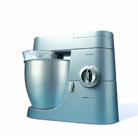 Kenwood - KMM760 - Robot Major PREMIER - 1200W - Blender Verre + Kit Patisserie + Hachoir � vis - Inox Satine