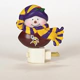 SC Sports Minnesota Vikings Snowman Night Light- Set of 2 Set of 2