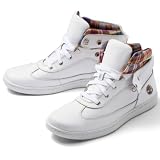 「（ティンバーランド）Timberland スニーカー（チェック柄アクセントスニーカー） メンズ 【ホワイト/25.0】」の画像