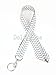 Wave Fabric Neck Chevron LANYARDs Keychain for Key / ID / Cell Phone Holder (Gray)