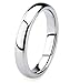 King Will Basic 2mm 4mm 6mm 8mm Tungsten Wedding Band Ring for Men Women Silver/Gunmetal/Black Domed High Polish Tungsten Carbide Ring Comfort Fit 4-15 - 4mm Silver Size 8.5