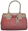 Coach Purse Handbag Hml Leather Large Carry All Petal/white