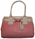 Coach Purse Handbag Hml Leather Large Carry All Petal/white