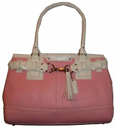 Coach Purse Handbag Hml Leather Large Carry All Petal/white