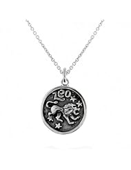 Bling Jewelry Sterling Silver Zodiac Sign Leo Pendant Necklace 16in