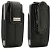 Blackberry OEM Lambskin Leather Holster with Swivel Belt Clip Black for Blackberry 8120 8130