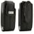 Blackberry OEM Lambskin Leather Holster with Swivel Belt Clip - Pitch Black - for Blackberry 8130