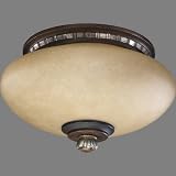 Quorum 2288-125 Transitional Pecan With Mystic Silver Light Kit