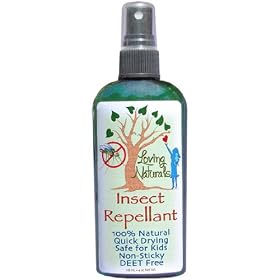 Loving Naturals Organic DEET Free 4 oz Insect Repellent