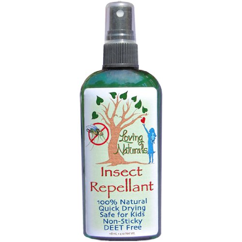 Loving Naturals Organic DEET Free 4 oz Insect Repellent