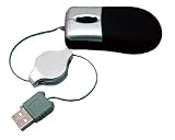 Notebook/laptop USB Mini High Precision USB 3-Button 3D Optical Scroll Wheel Mouse with Retractable Cable