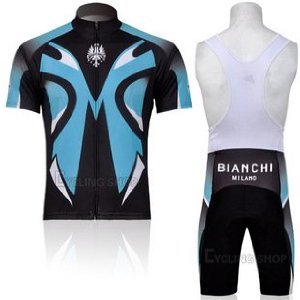 Free Returns BIANCHI 2011 New Strap Cycling Jersey Set(available Size: S,M, L, XL, XXL,XXXL)