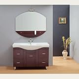 Contemporary One Door, Four Drawers Single Sink Vanity