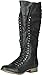 Breckelles Women's Georgia-35 Knee High Lace-Up Combat Boot