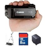 SAVE $270.99 - Canon VIXIA HF20 HD Dual Flash Memory with 32 GB Internal Memory and 15x Optical Zoom (Bundle) 8GB SD Card, Extra Battery & Tiff Switch Case & Tripod Kit $729.00