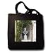 Statue in garden of Peles Castle, Sinaia, Prahova Valley, Transylvania, Romania - Black Tote Bag JUMBO 20w X 15h X 5d