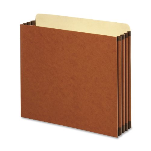 Globe-Weis/Pendaflex Redrope File Cabinet Pockets, 5.25 Inch Expansion, Letter Size, 10 Pockets Per Box, Brown (FC1534G)