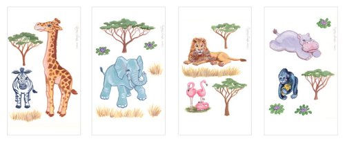 Nancy Hadley African Plains Wall Stickers