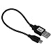 mumbi Micro USB Datenkabel Nokia Ladekabel - Kabel f�r die Hosentasche - nur 12cm lang schwarz