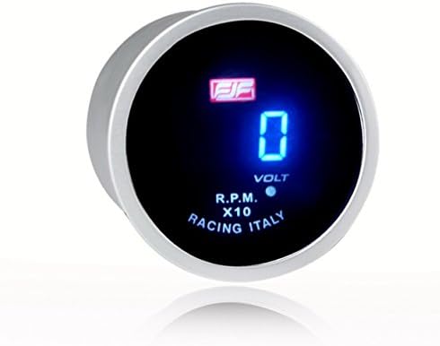 2" 52mm Blue Digital Displayed 0-999(X10) RPM Car smoke Gauges Tacho METERS