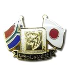 2010 FIFA WORLD CUP オフィシャルピンズ　南アフリカ＆日本フラッグ