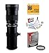 Opteka 420-800mm f/8.3 HD Telephoto Zoom Lens with UV Filter for Nikon 1 J4, J3, J2, S2, S1, V3, V2, V1 and AW1 Compact Mirrorless Digital Cameras