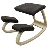 Sierra Comfort SC-205L Ergonomic Kneeling Chair (Brown Fabric / Light Wood)