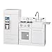 Teamson Kids - TD-12302WR Modern Play Kitchen with Ice Maker | White | Pre-K 2 Pieces Kitchen