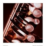 Horn Keys Art Poster PRINT Steve Cole 14x14
