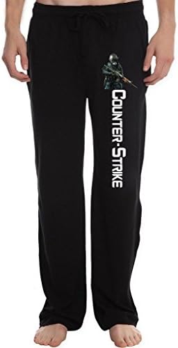 HHUXI Men's Counter Strike Battlegalil sas Running Workout Sweatpants Pants L Black