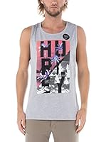 Nike Hurley Camiseta Tirantes Sliced (Gris Jaspeado)