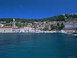 Town of Hvar from the Sea, Hvar Island, Dalmatia, Dalmatian Coast, Adriatic, Croatia, Europe Photographic Poster Print by J P De Manne, 24x18