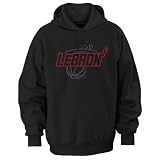 NBA Youth Miami Heat LeBron James Notorious Hooded Fleece Top, Black, Small