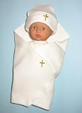 Tiny Infant Cross Burial Gown Set (Three sizes)