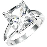 Designer Inspired CZ Rings 8 Carat Princess Cut Solitaire CZ Engagement Ring