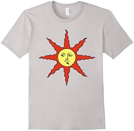 Men's Praise T shirt The Sun Dark knight souls 3XL Silver