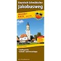 Wanderkarte Bayerisch-Schw�bischer Jakobusweg: mit Ausflugszielen, Einkehr- & Freizeittipps, wetterfest, reissfest, abwischbar, GPS-genau. 1:50000