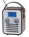 Retro Radio with IPOD Dock, time, alarm, temperature and calendar - battery mains operated
