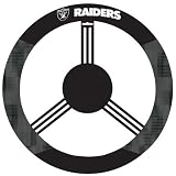 BSS - Oakland Raiders NFL Poly-Suede Steering Wheel Cover